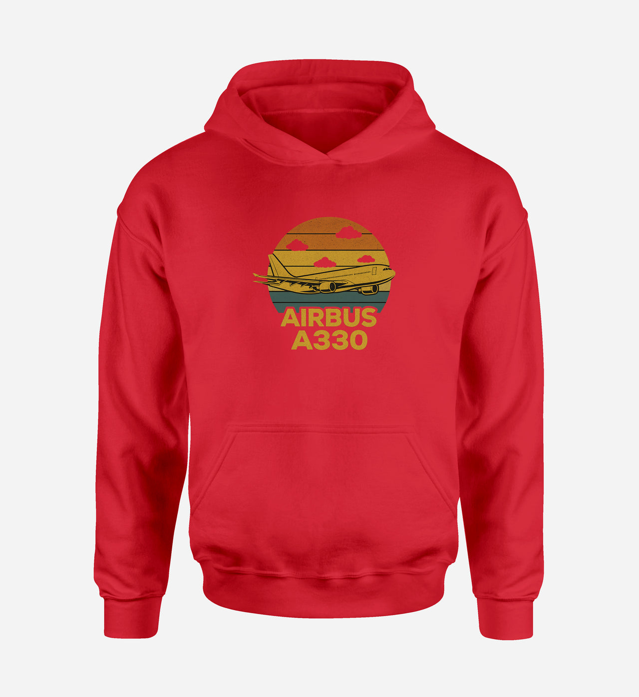 Retro Airbus A330 Designed Hoodies