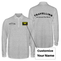Thumbnail for Travelling All Around The World Designed Long Sleeve Polo T-Shirts (Double-Side)