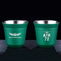 Thumbnail for ATR-72 & Plane Designed Double Wall Stainless Steel Coffee Mugs