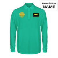 Thumbnail for Retro Boeing 737 Designed Long Sleeve Polo T-Shirts