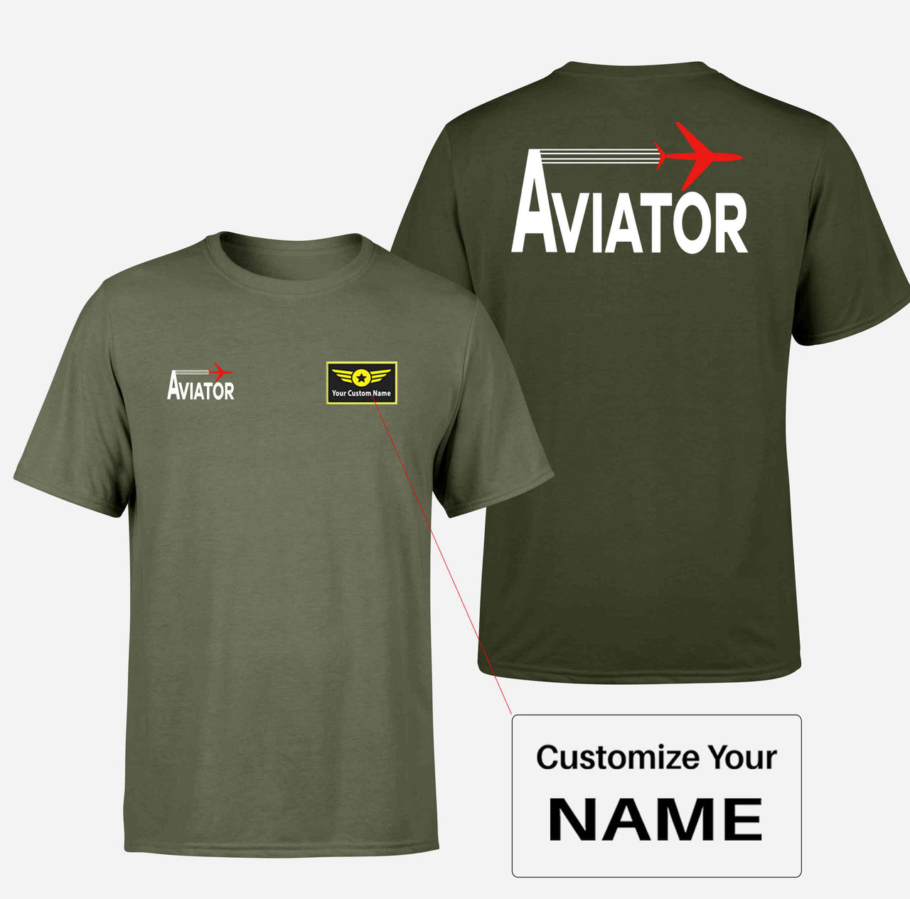 Aviator Double-Side T-Shirts