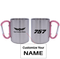 Thumbnail for 757 Flat Text Designed Stainless Steel Outdoors Mugs
