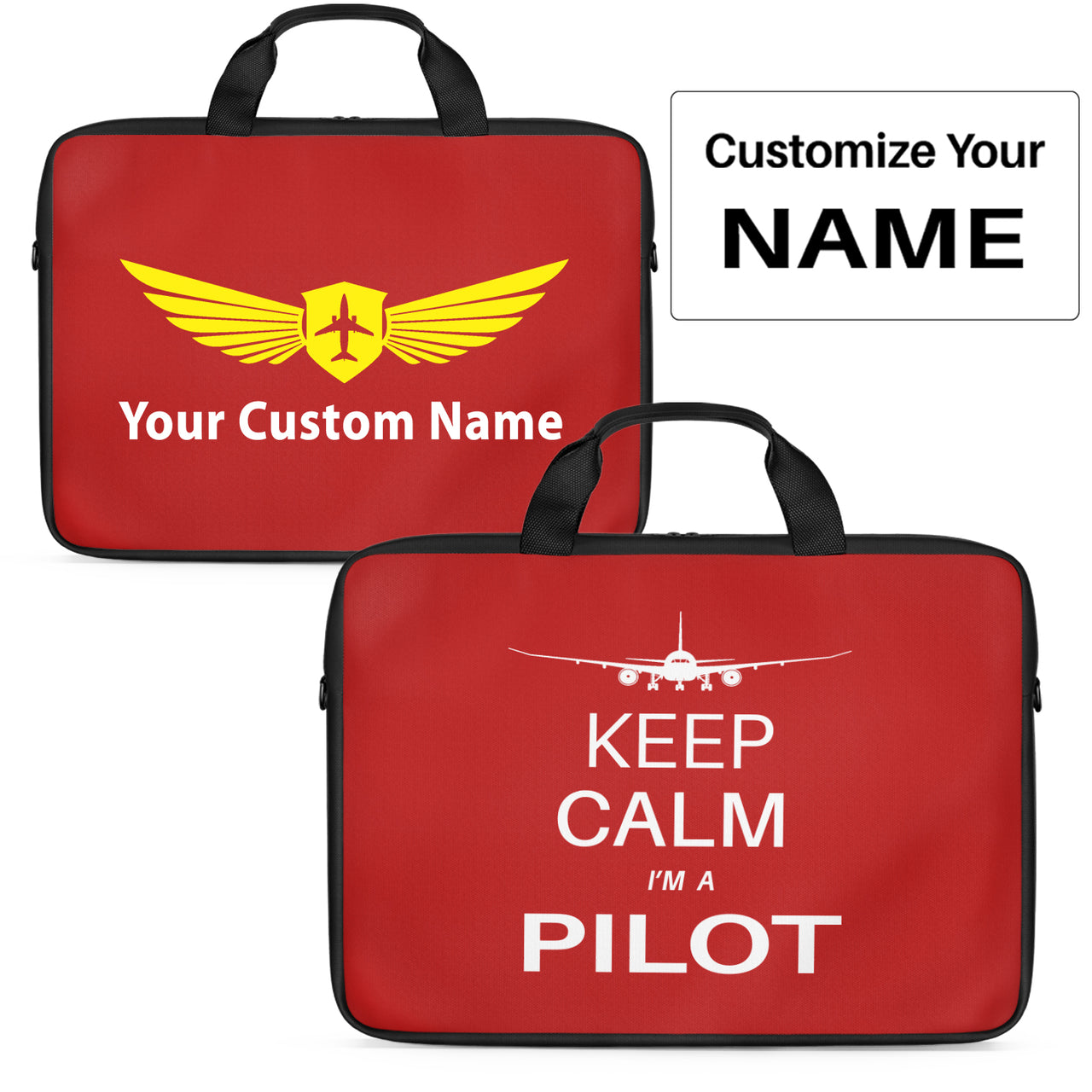 Pilot (777 Silhouette) Designed Laptop & Tablet Bags