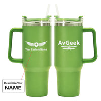 Thumbnail for Avgeek Designed 40oz Stainless Steel Car Mug With Holder