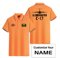 Thumbnail for GlobeMaster C-17 & Plane Designed Stylish Polo T-Shirts (Double-Side)
