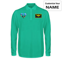 Thumbnail for Supermen of The Skies (Sunrise) Designed Long Sleeve Polo T-Shirts