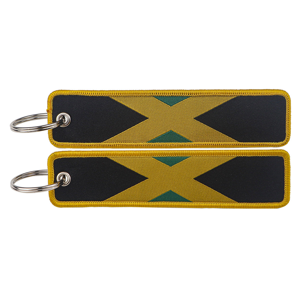 Jamaica Flag Designed Key Chains