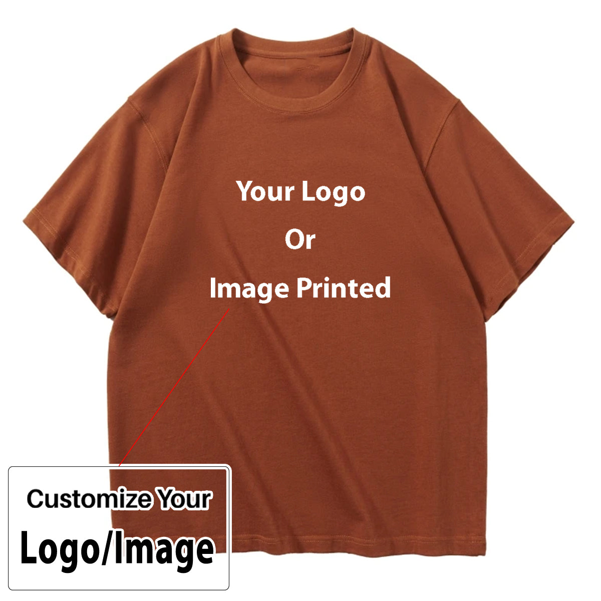 Custom Design Image Logo Designed Relax Fit Relax Fit T-Shirts