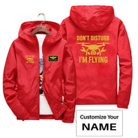 Thumbnail for Don't Disturb I'm Flying Designed Thin Windbreaker Jackets
