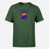 Thumbnail for Fly The Night Design Super Quality T-Shirts
