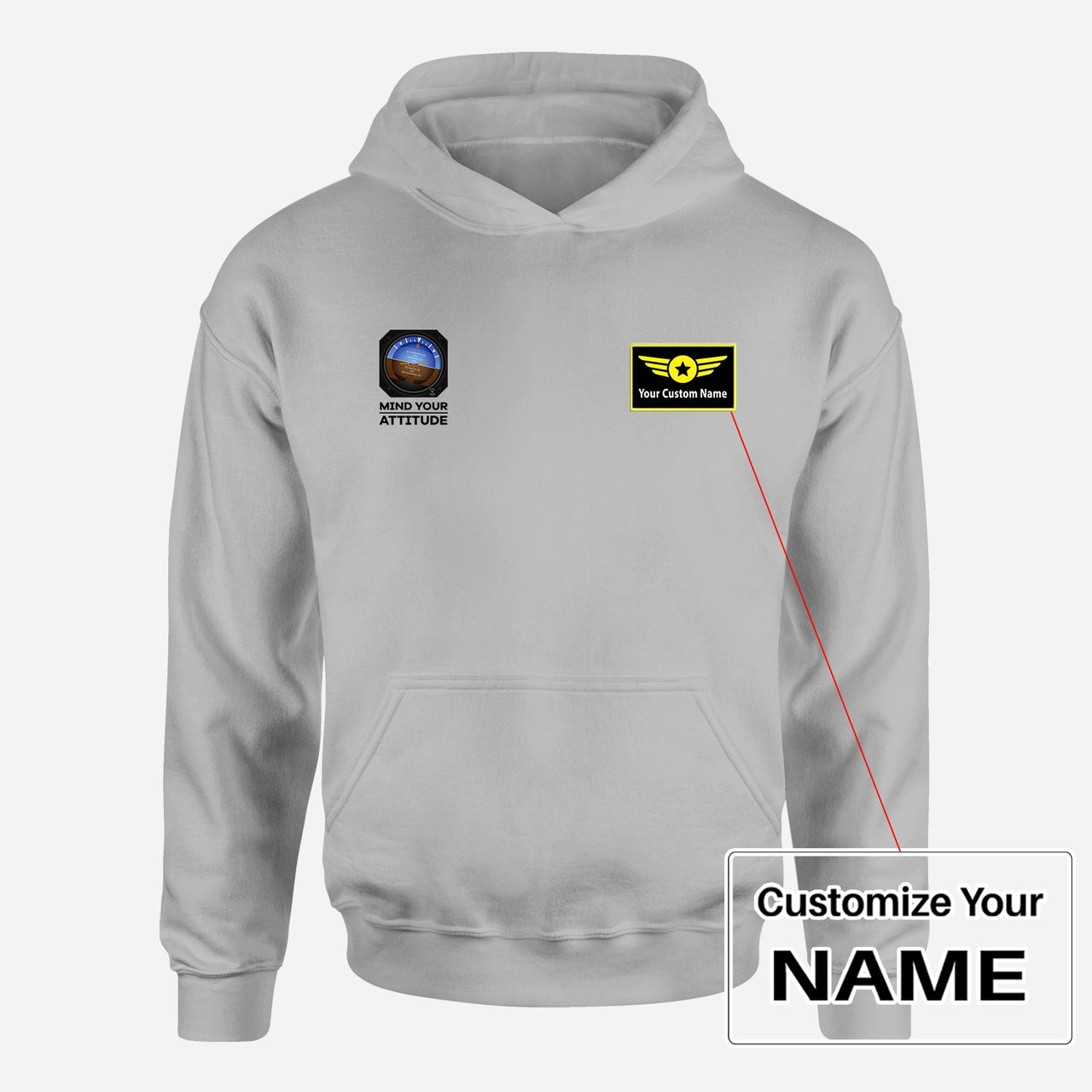 Mind Your Attitude Designed Hoodies