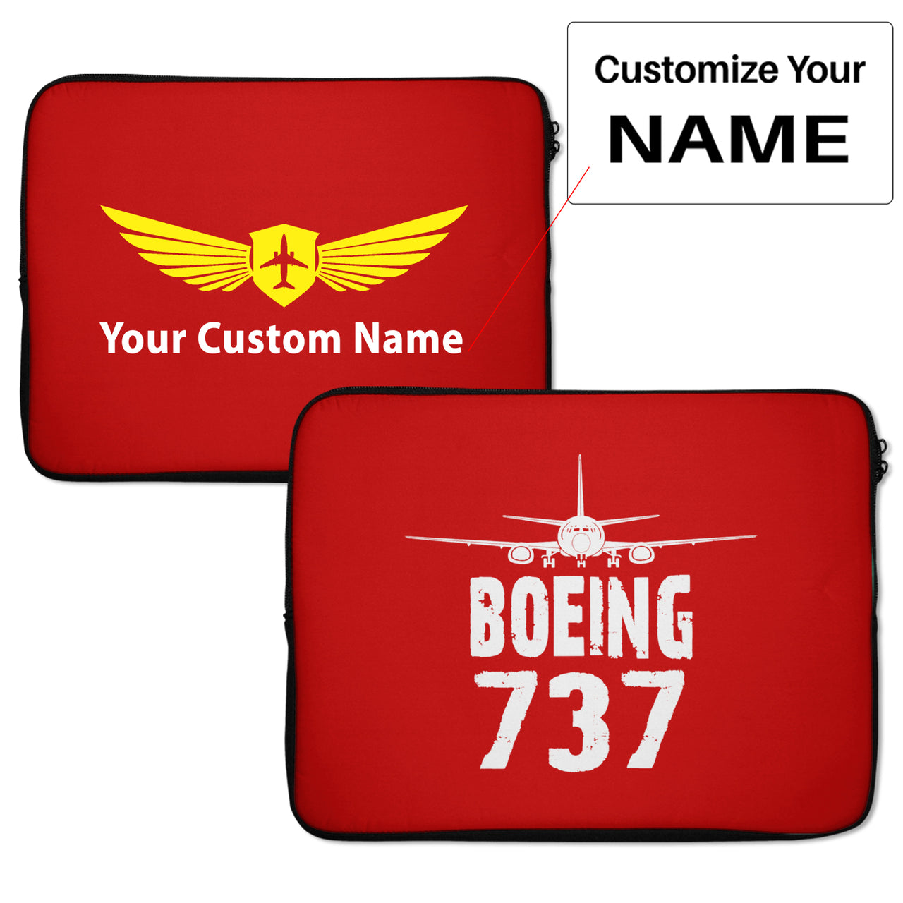 Boeing 737 & Plane Designed Laptop & Tablet Cases