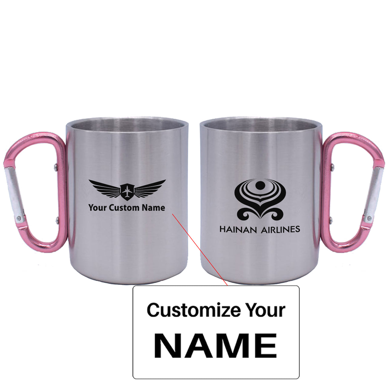 Hainan Airlines Designed Stainless Steel Outdoors Mugs