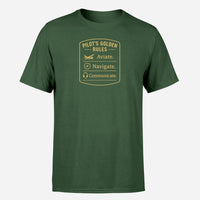 Thumbnail for Pilot's Golden Rules Design Super Quality T-Shirts