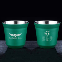 Thumbnail for Aviation Alphabet 3 Designed Double Wall Stainless Steel Coffee Mugs
