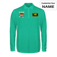 Thumbnail for Retro I Love Gliding Designed Long Sleeve Polo T-Shirts