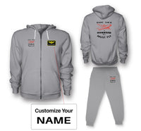Thumbnail for The Sky is Calling and I Must Fly Designed Zipped Hoodies & Sweatpants Set