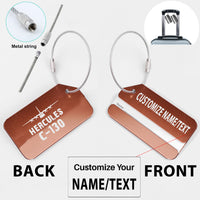 Thumbnail for Hercules C-130 & Plane Designed Fashion Metal Luggage Tags