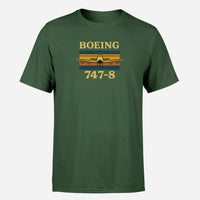 Thumbnail for Retro Boeign 747-8 Design Super Quality T-Shirts