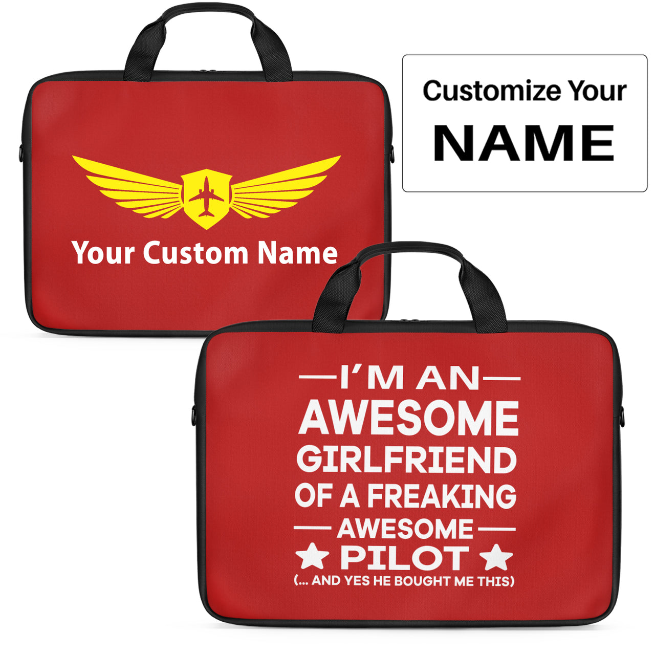 I am an Awesome Girlfriend Designed Laptop & Tablet Bags