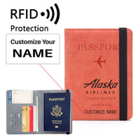 Thumbnail for Alaska Airlines Designed Passport Cover Travel Wallet Passport Holder
