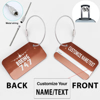 Thumbnail for Boeing 747 & Plane Designed Fashion Metal Luggage Tags