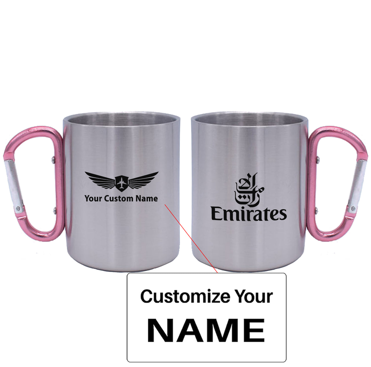 Emirates Airlines Designed Stainless Steel Outdoors Mugs