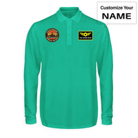 Thumbnail for Retro Apache AH-64 Designed Long Sleeve Polo T-Shirts