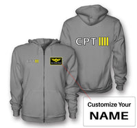 Thumbnail for CPT & 4 Lines Designed Zipped Hoodies
