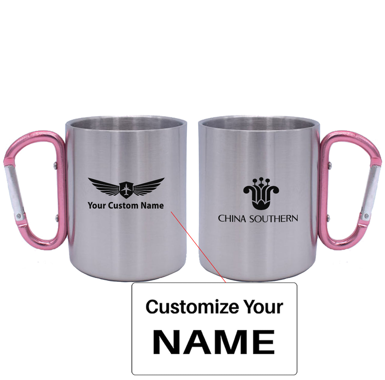 CHINA SOUTHERN Airlines Designed Stainless Steel Outdoors Mugs