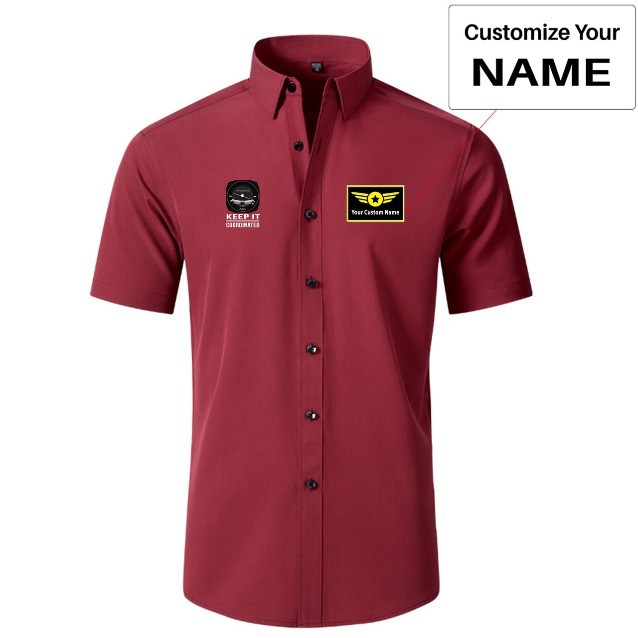 Keep It Coordinated Designed Short Sleeve Shirts