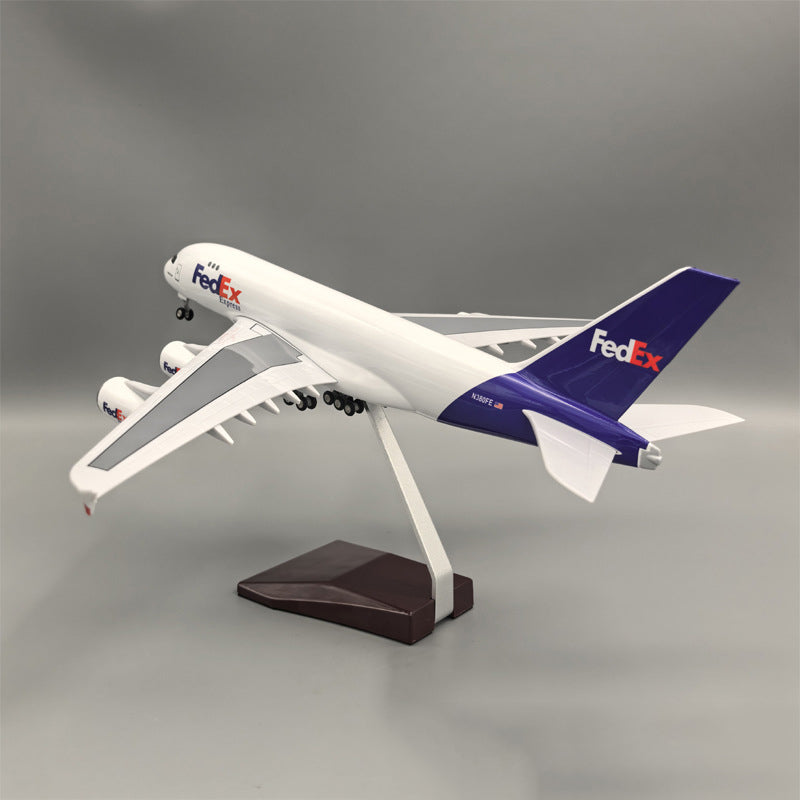 FedEx Cargo Aircraft Airlines Airbus A380 Airplane Model (1/160 Scale)