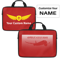 Thumbnail for Airbus A350XWB & Dots Designed Laptop & Tablet Bags