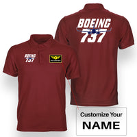 Thumbnail for Amazing Boeing 737 Designed Double Side Polo T-Shirts