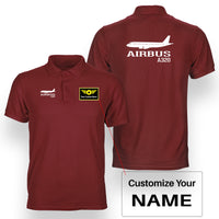 Thumbnail for Airbus A320 Printed Designed Double Side Polo T-Shirts