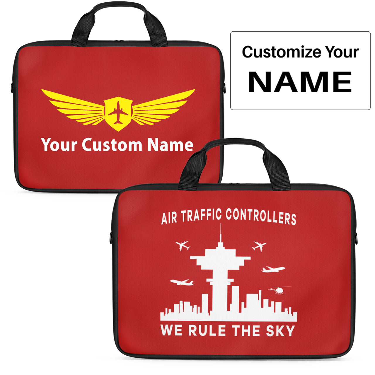 Air Traffic Controllers - We Rule The Sky Designed Laptop & Tablet Bags