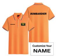 Thumbnail for Bombardier & Text Designed Stylish Polo T-Shirts (Double-Side)
