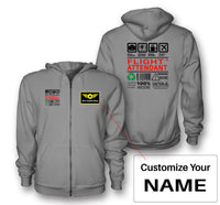 Thumbnail for Flight Attendant Label Designed Zipped Hoodies