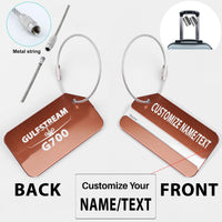 Thumbnail for Amazing Gulfstream G700 Designed Fashion Metal Luggage Tags