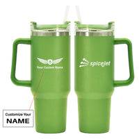 Thumbnail for SpiceJet 40oz Stainless Steel Car Mug With Holder