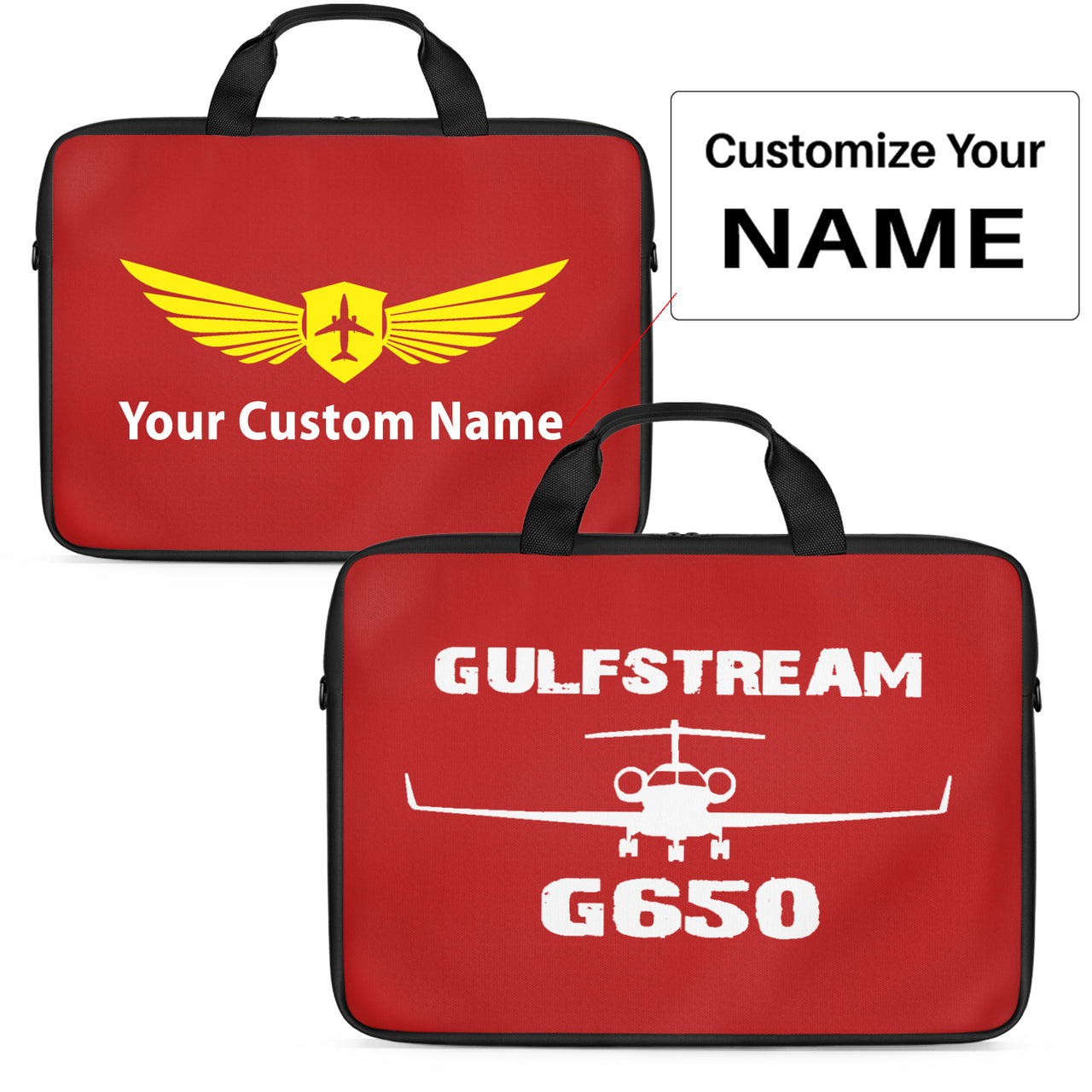 Gulfstream G650 & Plane Designed Laptop & Tablet Bags