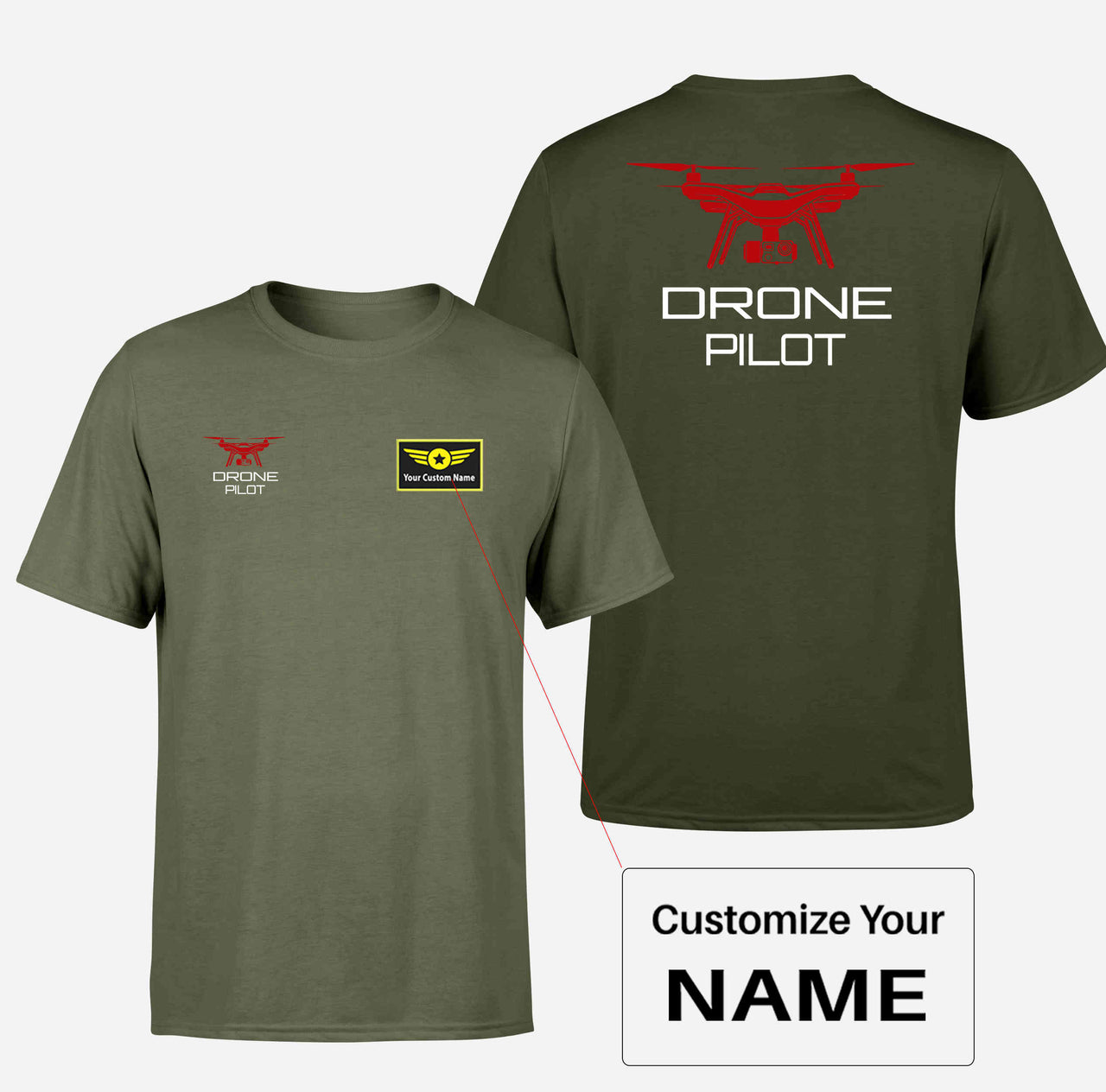 Drone Pilot Designed Double-Side T-Shirts