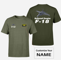 Thumbnail for The McDonnell Douglas F18 Designed Double-Side T-Shirts