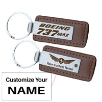 Thumbnail for Boeing 737Max Faux Leather Key Chains