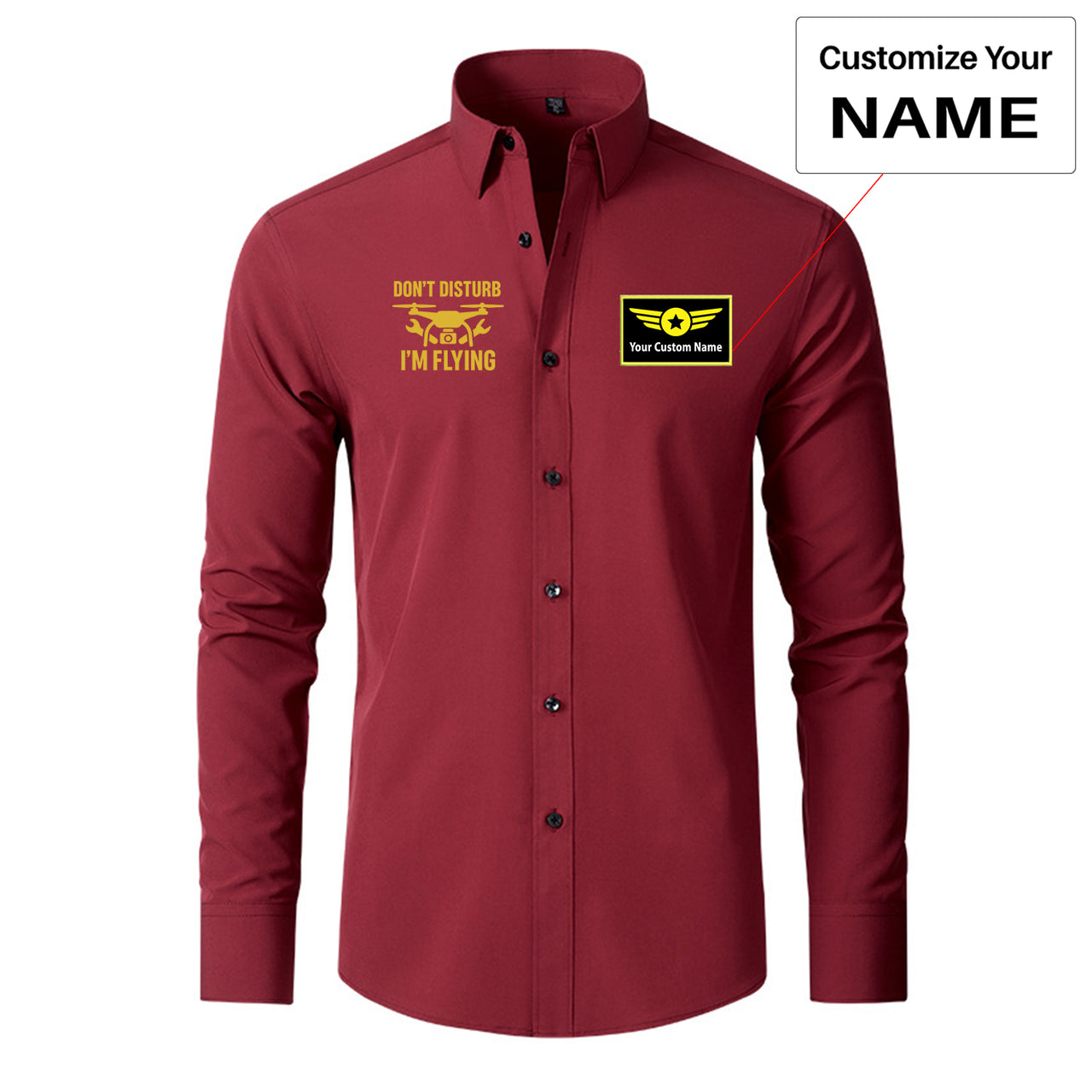 Don't Disturb I'm Flying Designed Long Sleeve Shirts