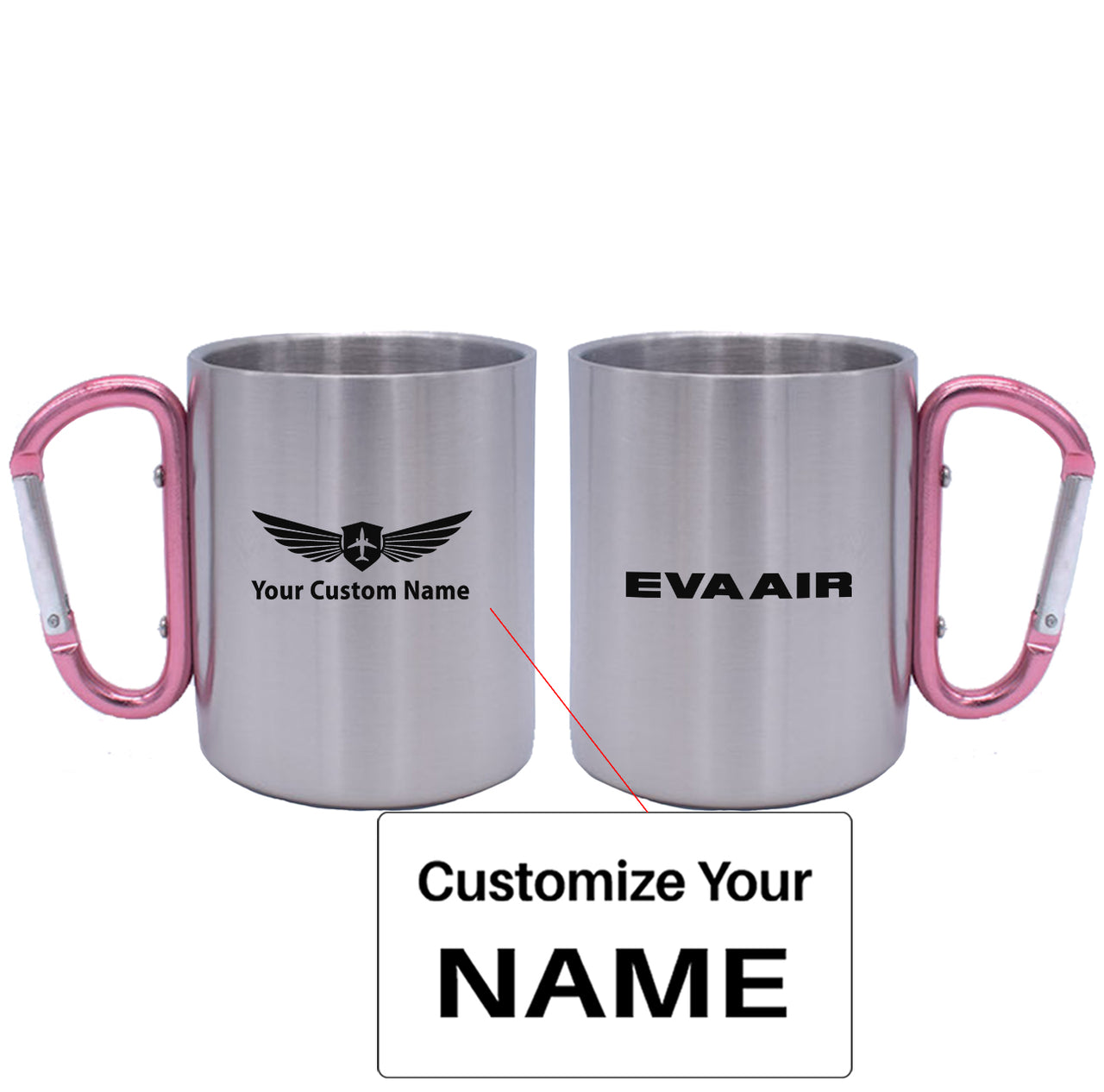 EVA Air Airlines Designed Stainless Steel Outdoors Mugs
