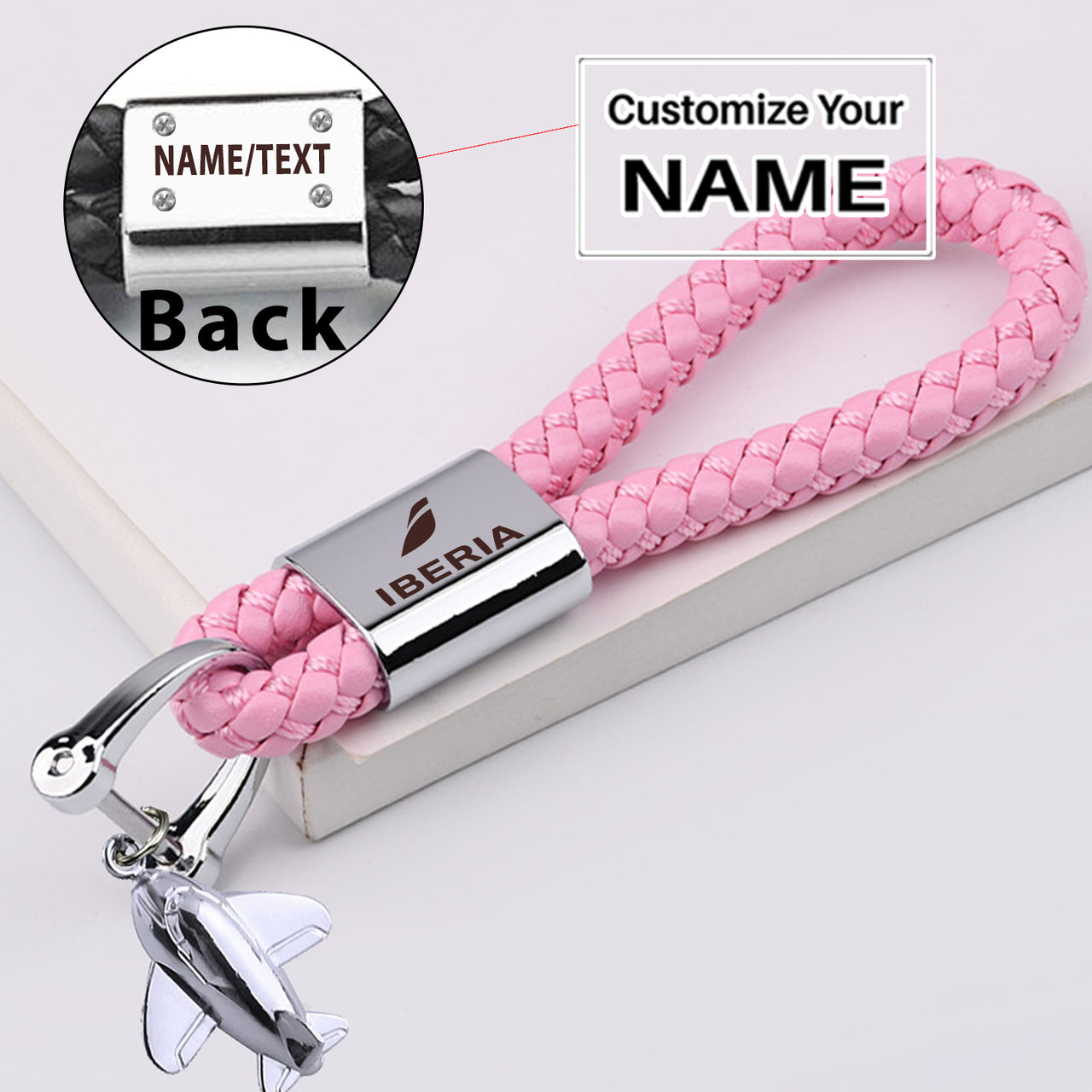 Iberia Airlines Designed Leather Car Key Chains