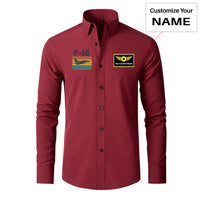 Thumbnail for Retro Fighter Jet F16 Designed Long Sleeve Shirts