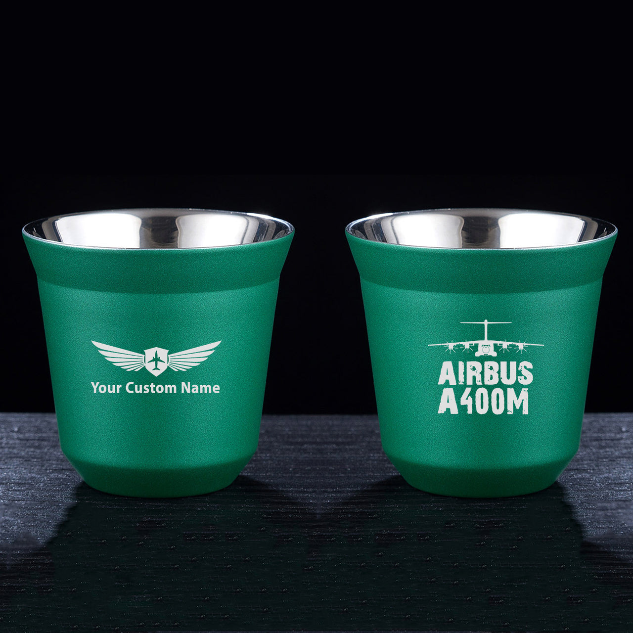 Airbus A400M & Plane Designed Double Wall Stainless Steel Coffee Mugs