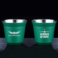 Thumbnail for Airbus A400M & Plane Designed Double Wall Stainless Steel Coffee Mugs